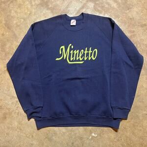 Vintage 90s Minetto Navy/Lime Green Sweatshirt